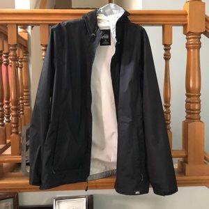 Black REI 3x women’s rain jacket